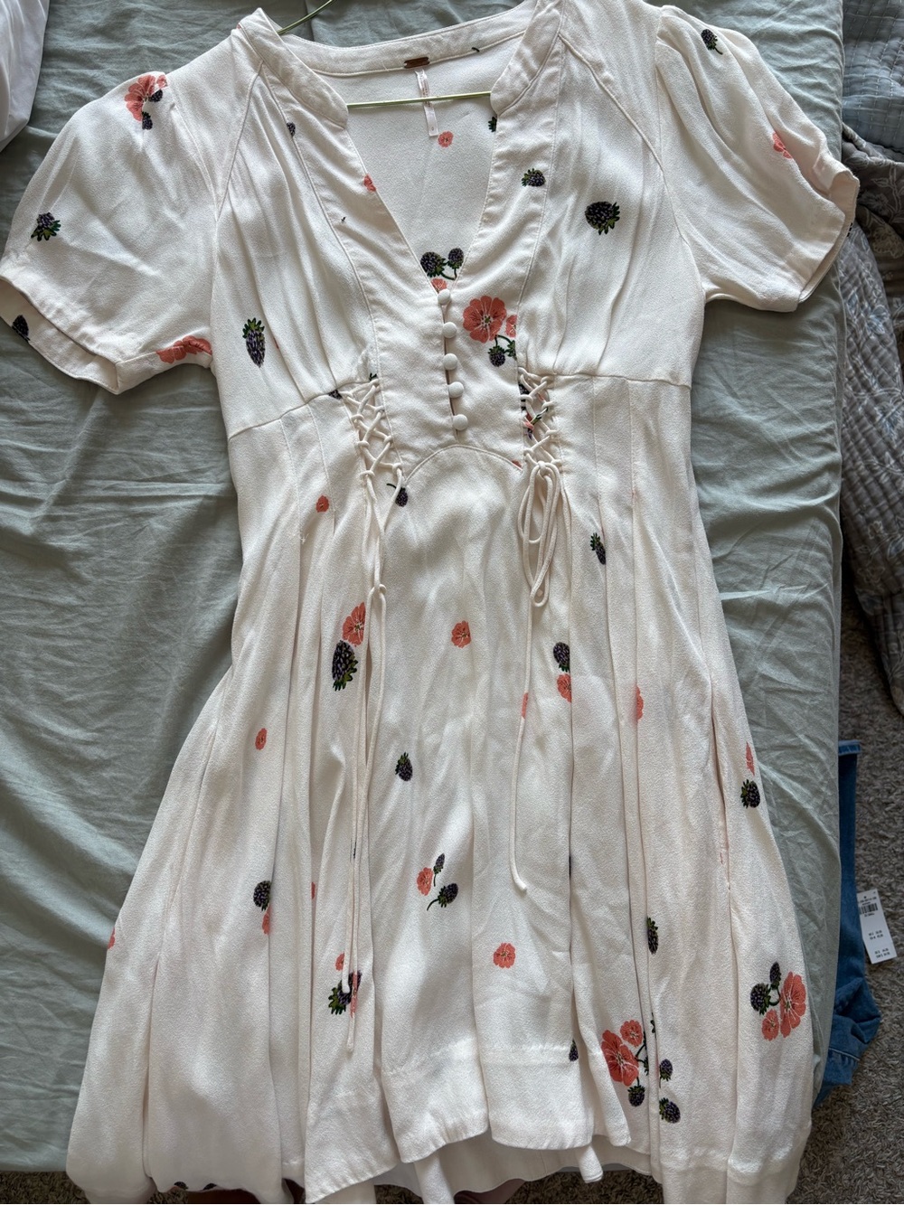 Free People Berry Floral Dress